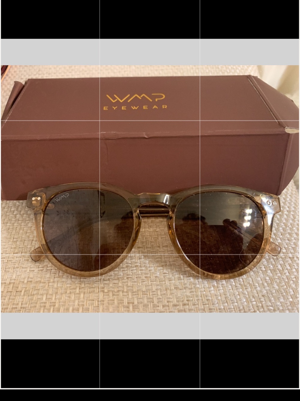 WMP Eyewear Men’s Light Brown Tortoiseshell Round Sunglasses